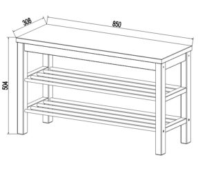 Скамья 85*50 "Кантри"